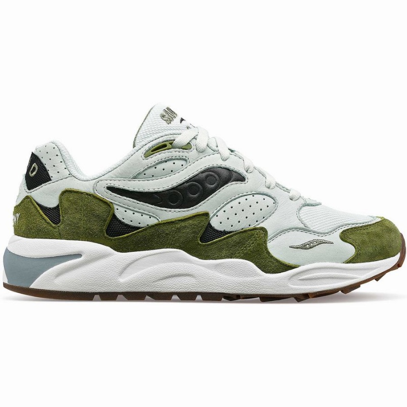 Green / Green Saucony Grid Shadow 2 Men\'s Sneakers | Malaysia S58064-P36