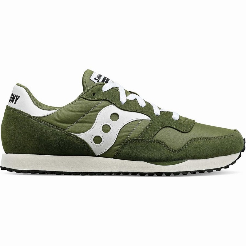 Green / White Saucony DXN Trainer Men\'s Sneakers | Malaysia S93627-L96