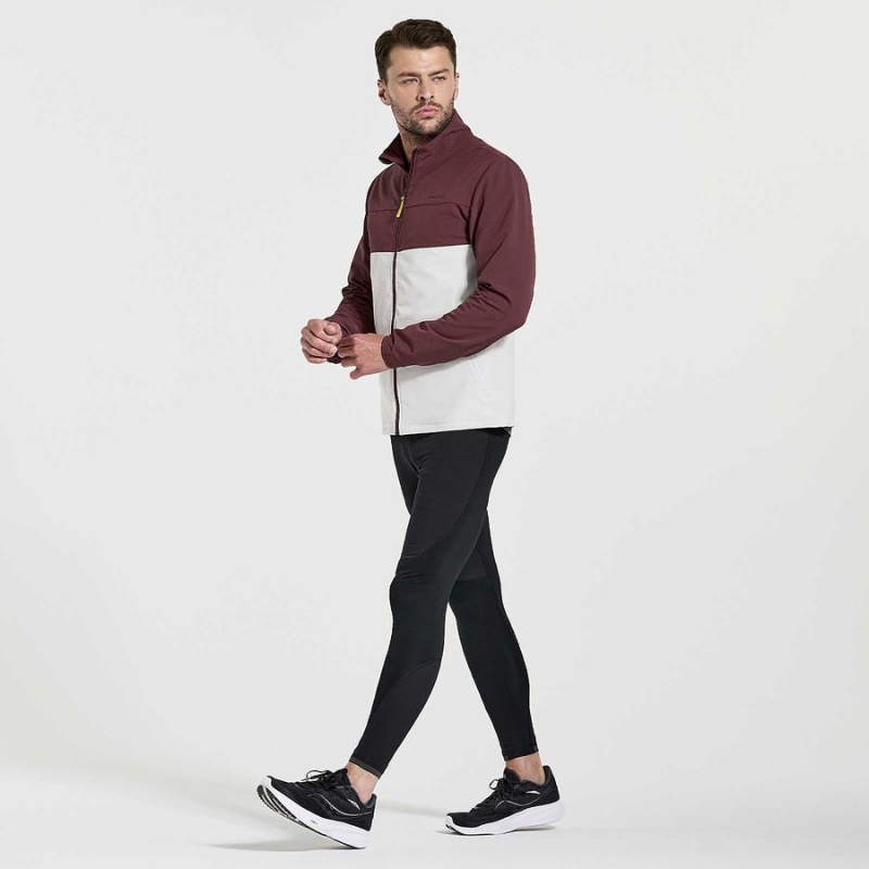 Grey Saucony Bluster Men's Jackets | Malaysia S54208-Q30