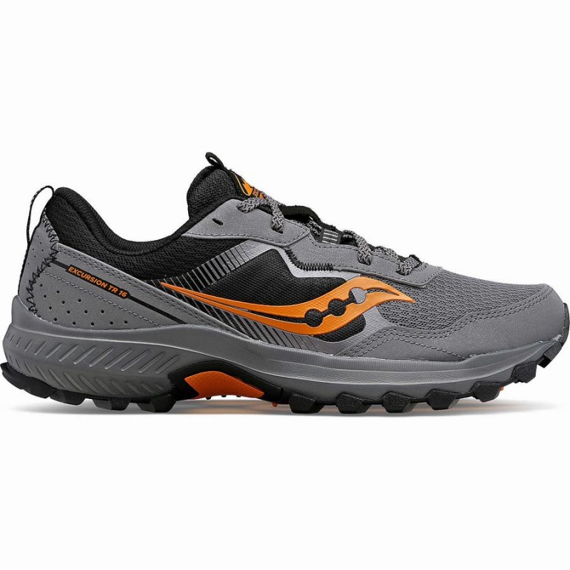 Grey Saucony Excursion TR16 Men\'s Trail Running Shoes | Malaysia S32058-N75