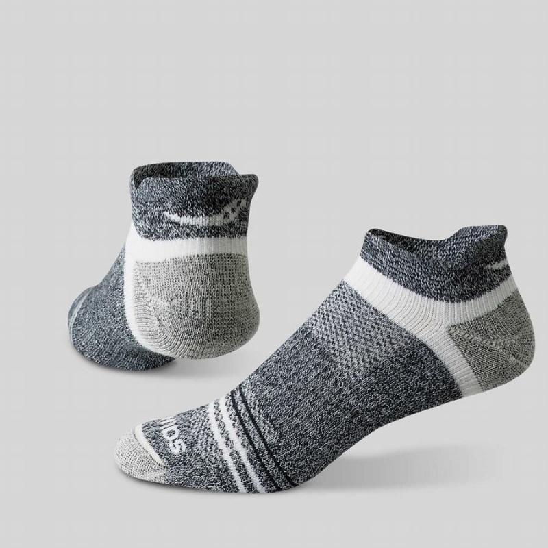 Grey Saucony Inferno Merino Wool Blend No Show 3-Pack Women's Socks | Malaysia S19567-U69