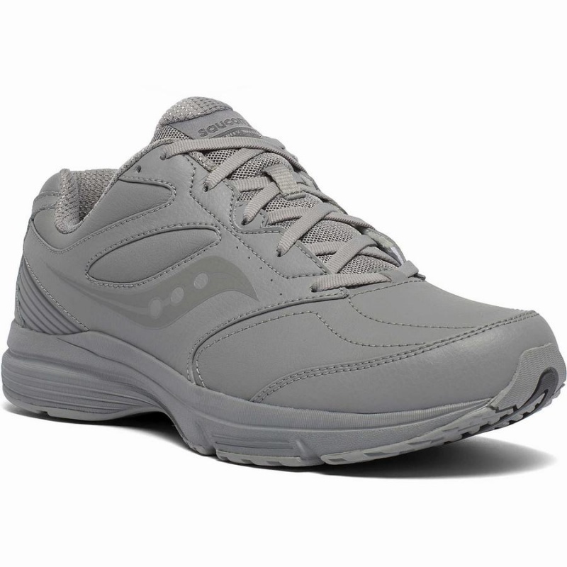 Grey Saucony Integrity Walker 3 Wide Men's Walking Shoes | Malaysia S68724-M87