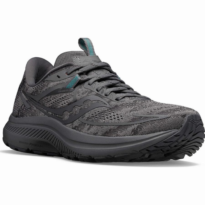 Grey Saucony Omni 21 Wide Men's Running Shoes | Malaysia S53298-E25