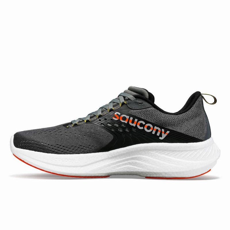 Grey Saucony Ride 17 Men's Running Shoes | Malaysia S69807-N02