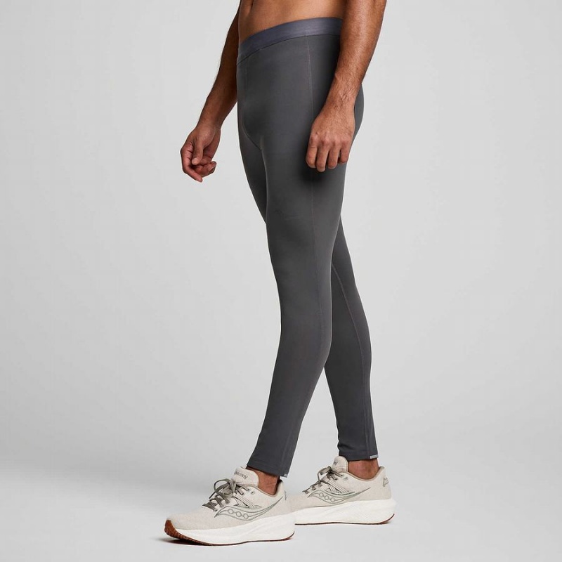 Grey Saucony Solstice Men's Tight | Malaysia S65301-F32