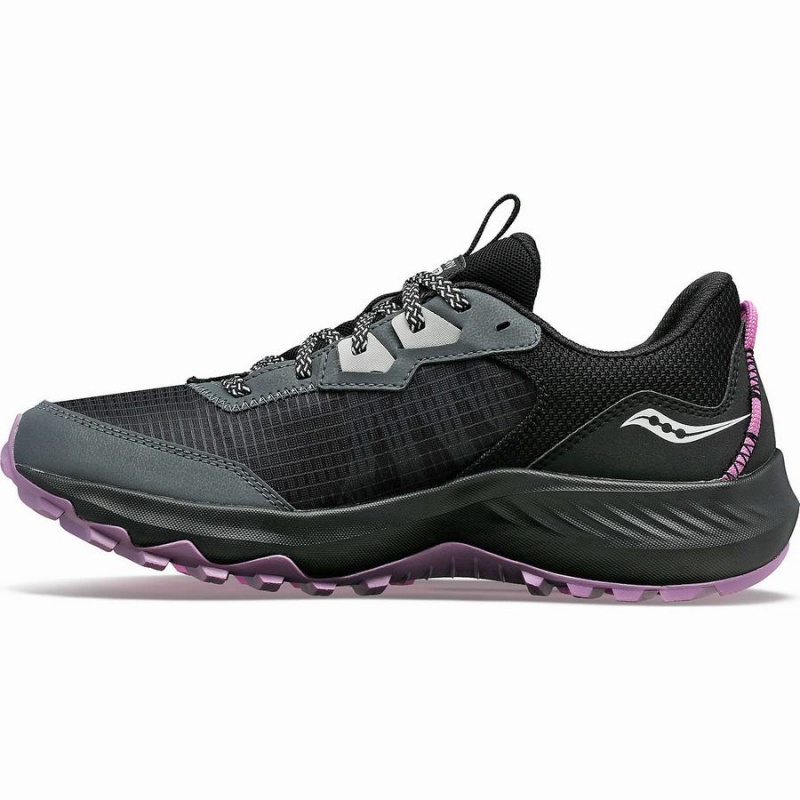 Grey / Black Saucony Aura TR GTX Women's Running Shoes | Malaysia S58692-P94