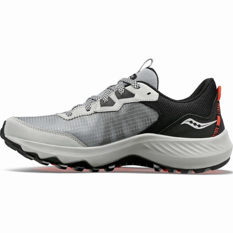 Grey / Black Saucony Aura TR Men's Running Shoes | Malaysia S72106-T36