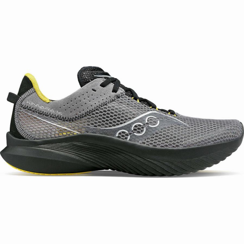 Grey / Black Saucony Kinvara 14 Men\'s Running Shoes | Malaysia S93652-C40