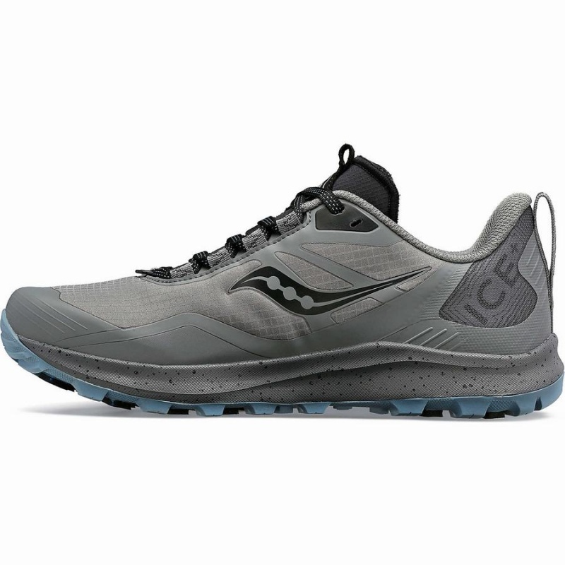 Grey / Black Saucony Peregrine ICE+ 3 Women's Trail Running Shoes | Malaysia S34705-Z15