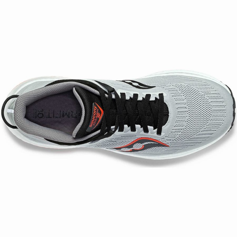 Grey / Black Saucony Triumph 21 Wide Men's Running Shoes | Malaysia S27640-D27