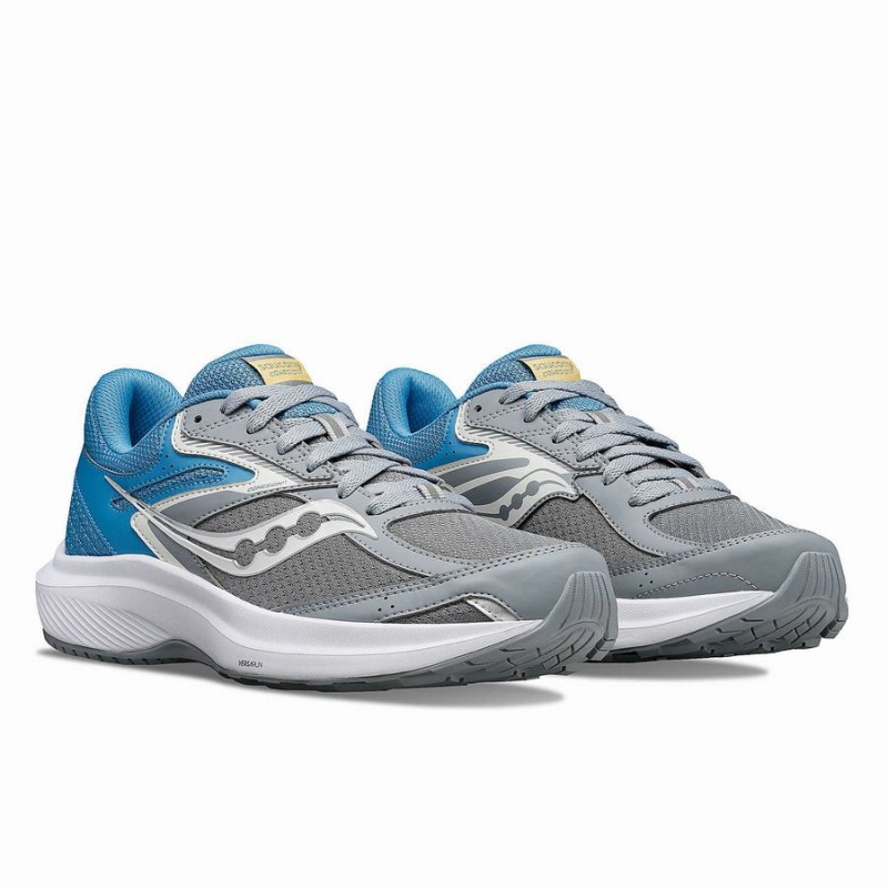 Grey / Blue Saucony Cohesion 17 Women's Running Shoes | Malaysia S28946-R56