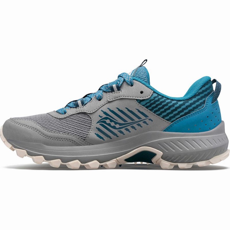 Grey / Blue Saucony Excursion TR15 Women's Trail Running Shoes | Malaysia S47283-G07