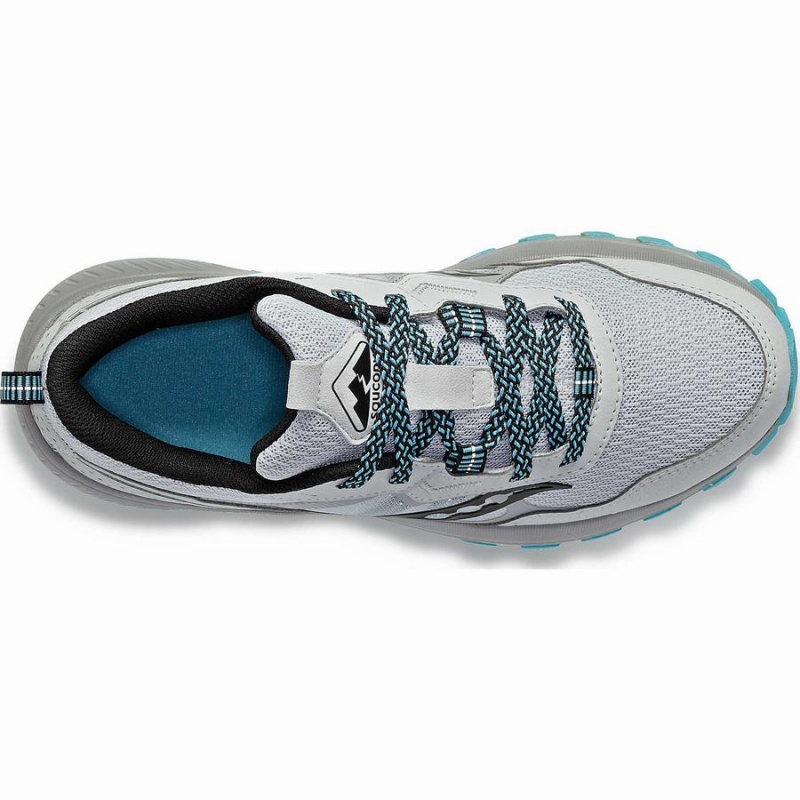 Grey / Blue Saucony Excursion TR16 Wide Women's Trail Running Shoes | Malaysia S58342-R40