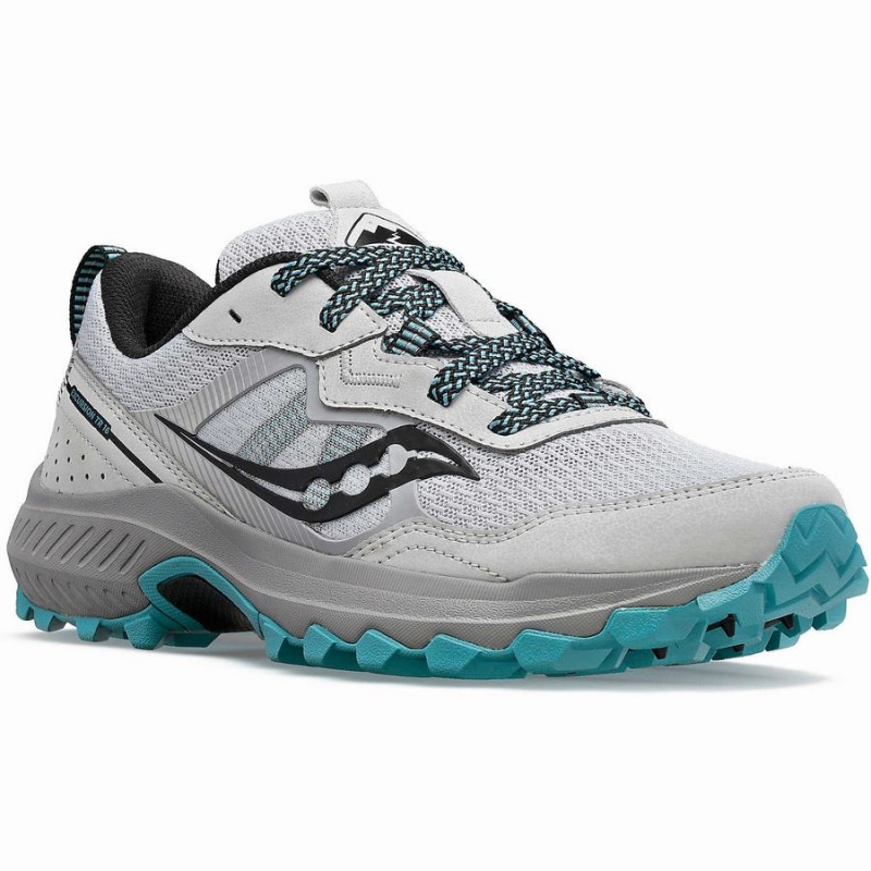 Grey / Blue Saucony Excursion TR16 Wide Women's Trail Running Shoes | Malaysia S58342-R40