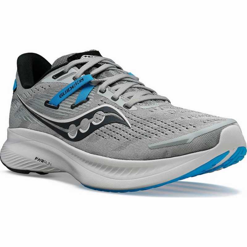 Grey / Blue Saucony Guide 16 Men's Running Shoes | Malaysia S29160-J16