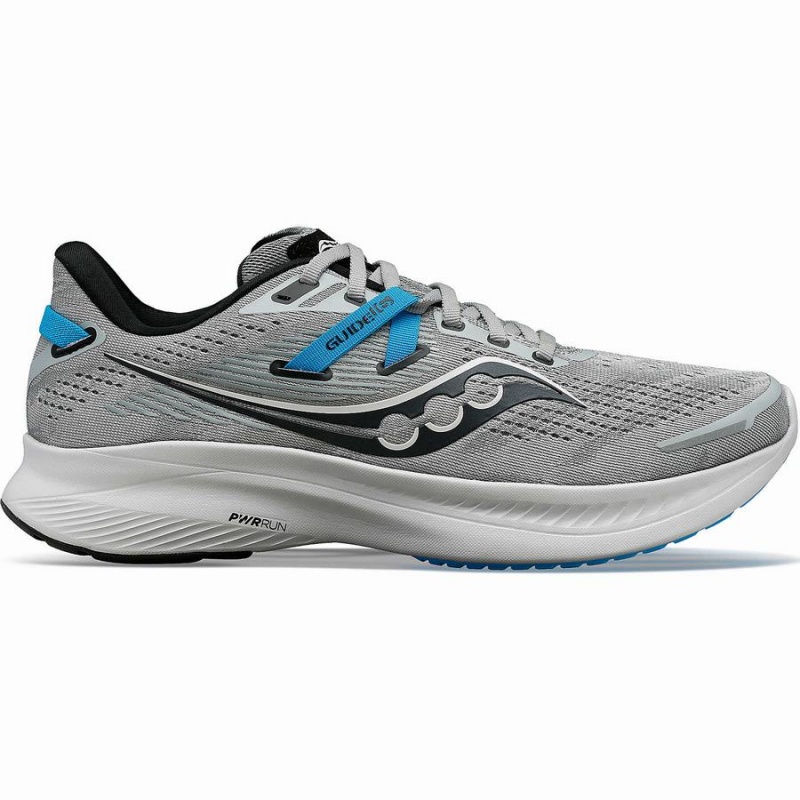 Grey / Blue Saucony Guide 16 Men\'s Running Shoes | Malaysia S29160-J16