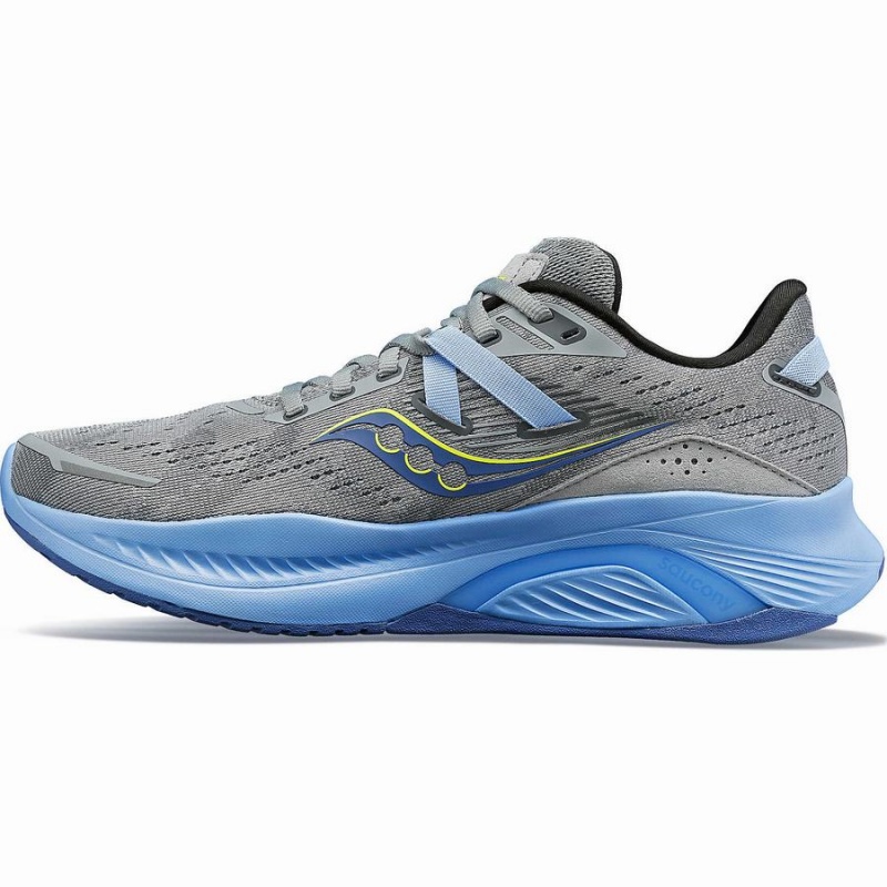 Grey / Blue Saucony Guide 16 Wide Women's Running Shoes | Malaysia S79632-S30