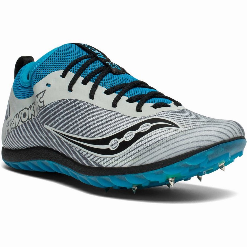 Grey / Blue Saucony Havok XC 2 Spike Men's Track Spikes | Malaysia S45793-B62