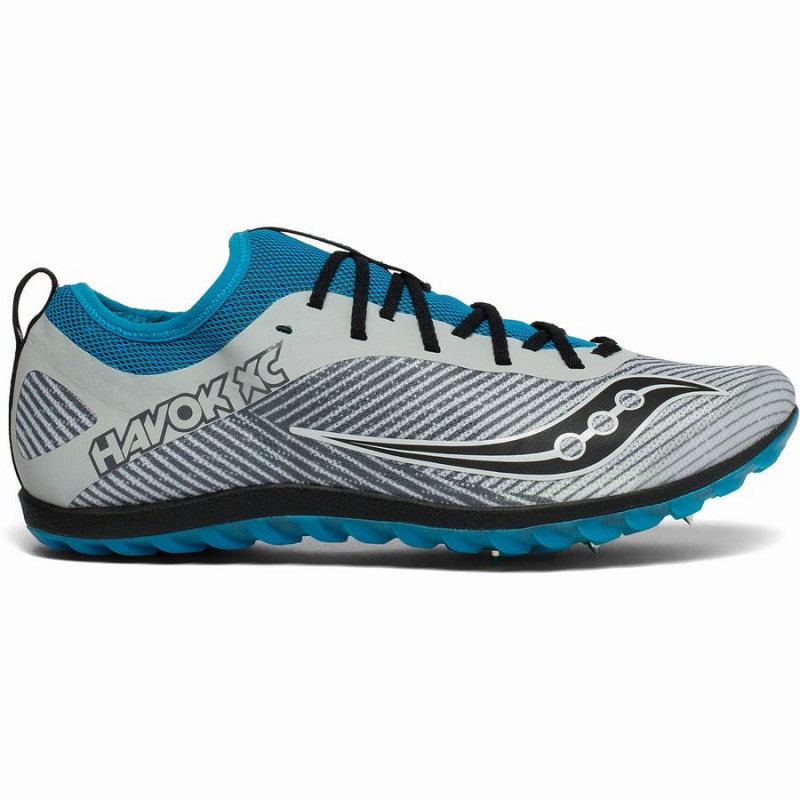 Grey / Blue Saucony Havok XC 2 Spike Men\'s Track Spikes | Malaysia S45793-B62