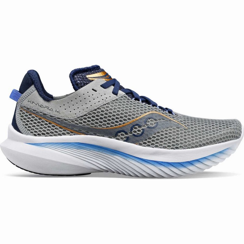 Grey / Blue Saucony Kinvara 14 Women\'s Running Shoes | Malaysia S61527-K94