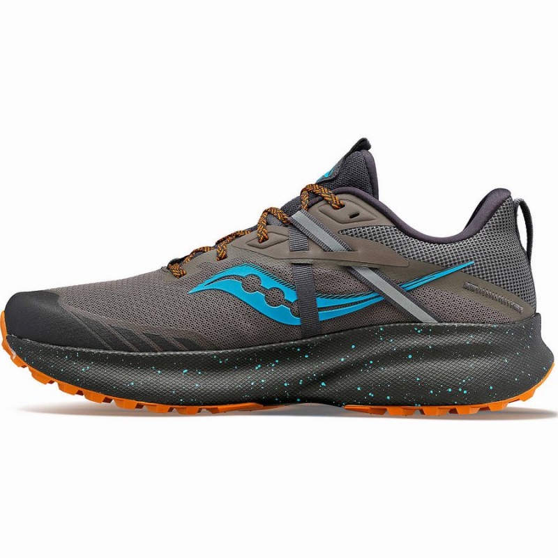 Grey / Blue Saucony Ride 15 TR Men's Trail Running Shoes | Malaysia S61478-P92