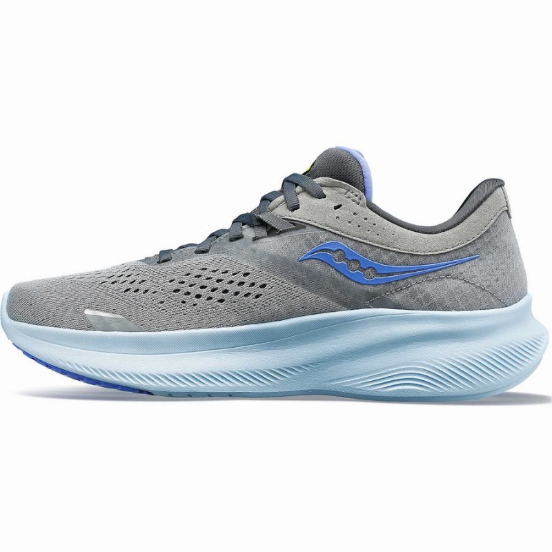 Grey / Blue Saucony Ride 16 Women's Running Shoes | Malaysia S07458-P64