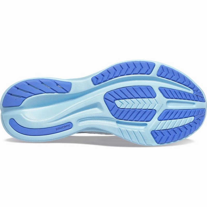 Grey / Blue Saucony Ride 16 Women's Running Shoes | Malaysia S07458-P64