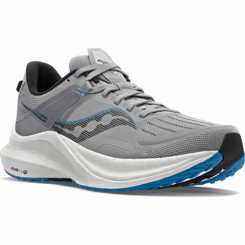 Grey / Blue Saucony Tempus Men's Running Shoes | Malaysia S23576-D23