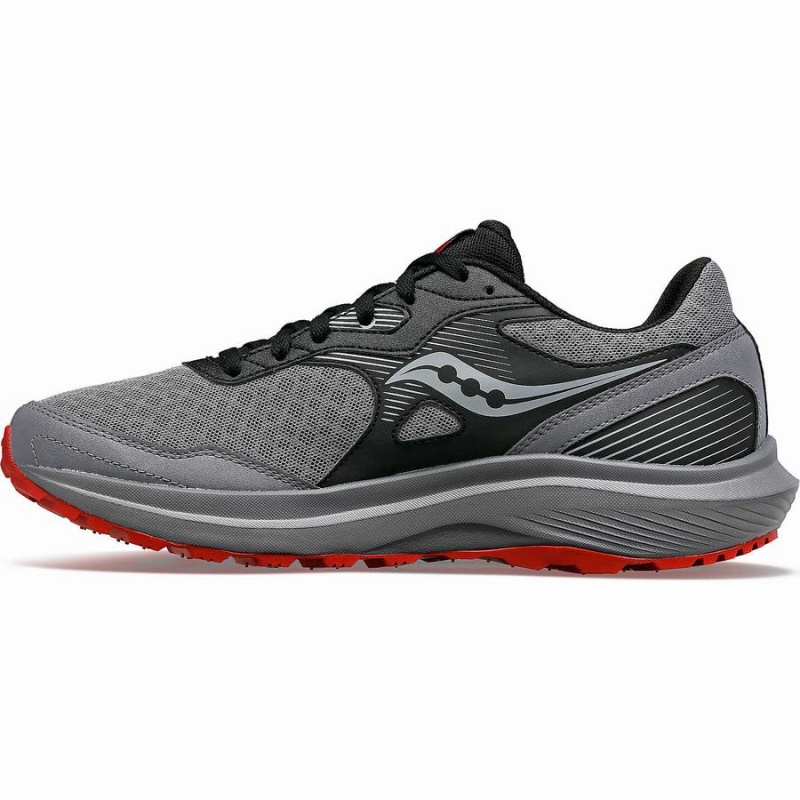 Grey / Burgundy Saucony Cohesion TR16 Men's Running Shoes | Malaysia S80647-Y81