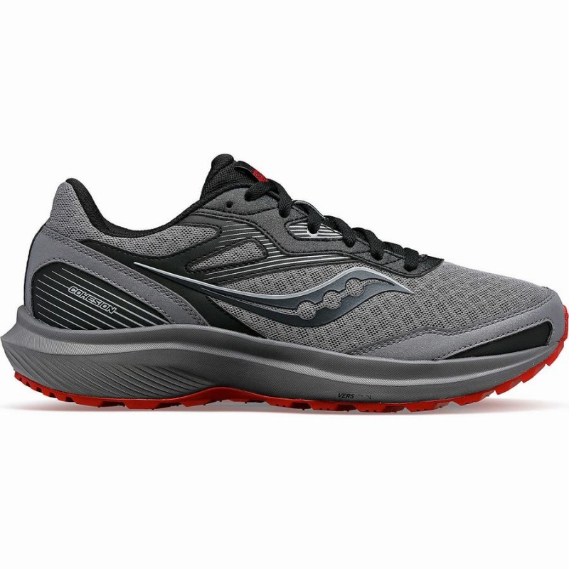 Grey / Burgundy Saucony Cohesion TR16 Men\'s Running Shoes | Malaysia S80647-Y81