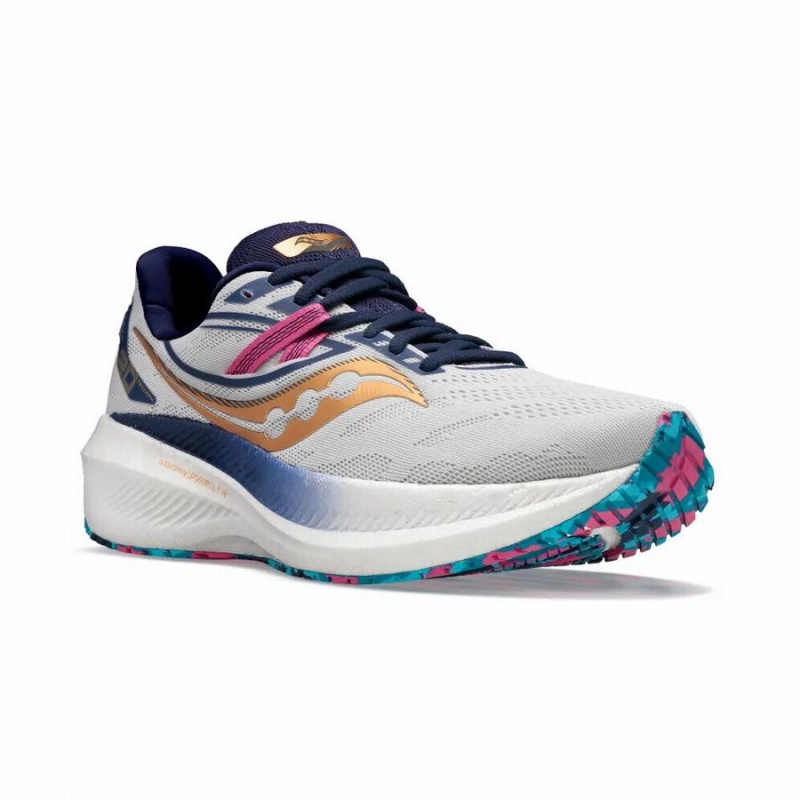 Grey / Gold Saucony Triumph 20 Women's Running Shoes | Malaysia S06275-F34