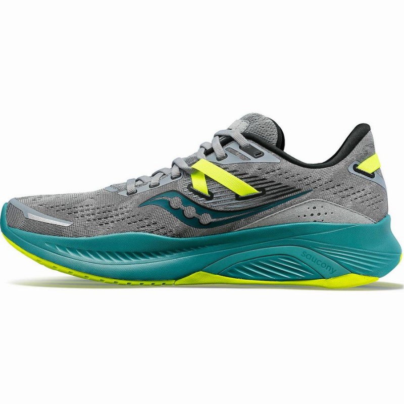 Grey / Green Saucony Guide 16 Men's Running Shoes | Malaysia S71948-D08