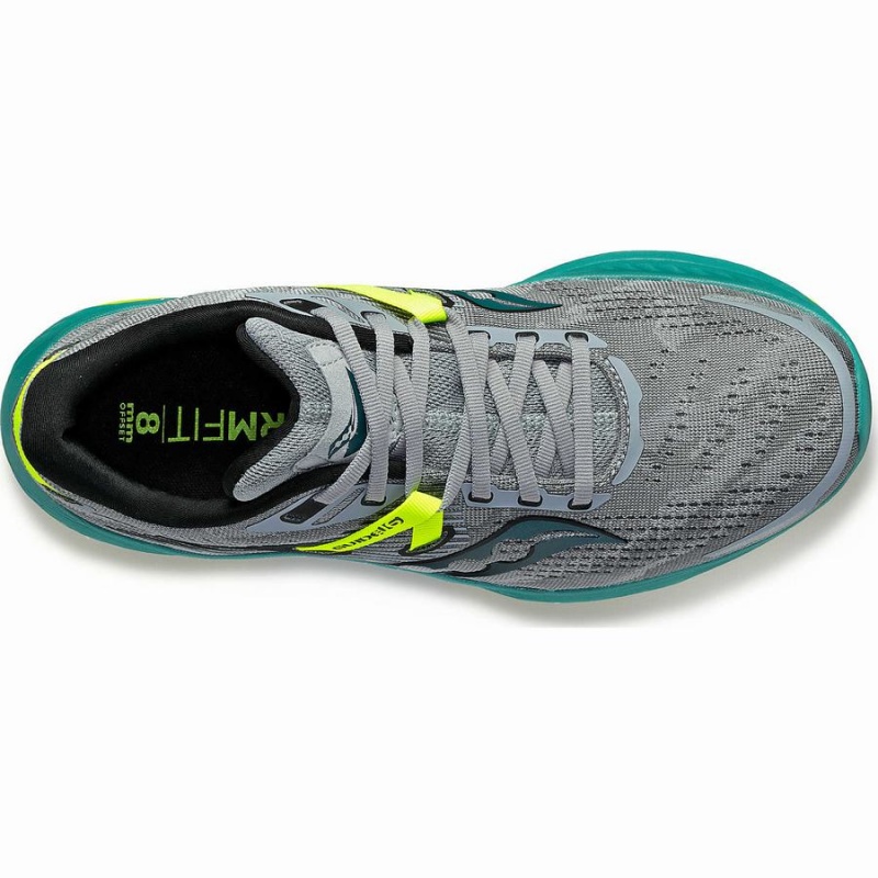 Grey / Green Saucony Guide 16 Men's Running Shoes | Malaysia S71948-D08