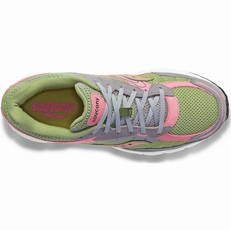 Grey / Green Saucony ProGrid Omni 9 Premium Women's Sneakers | Malaysia S18972-M87