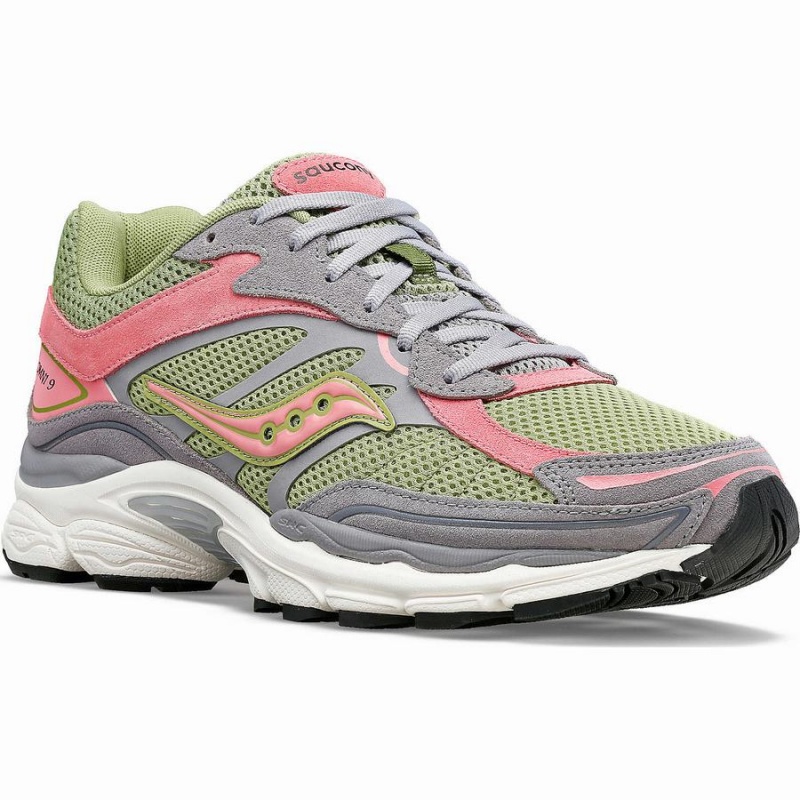 Grey / Green Saucony ProGrid Omni 9 Premium Women's Sneakers | Malaysia S18972-M87