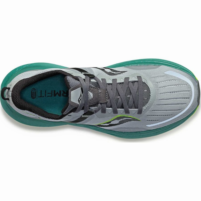 Grey / Green Saucony Tempus Men's Running Shoes | Malaysia S30571-B54