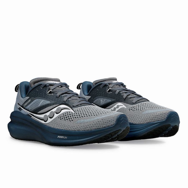 Grey / Navy Saucony Omni 22 Men's Running Shoes | Malaysia S14896-N43