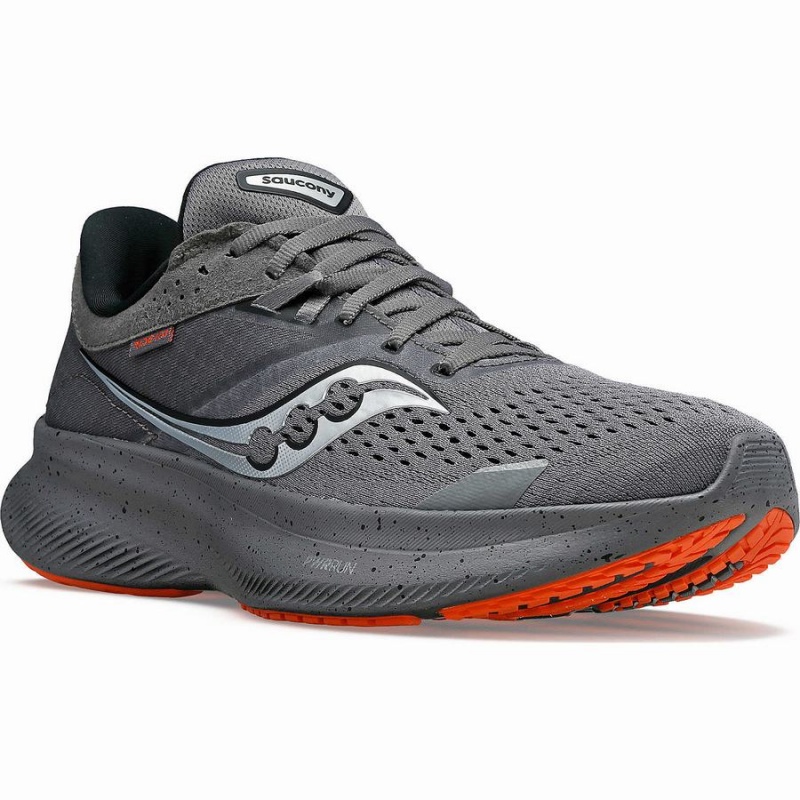 Grey / Orange Saucony Ride 16 Women's Running Shoes | Malaysia S15380-U56