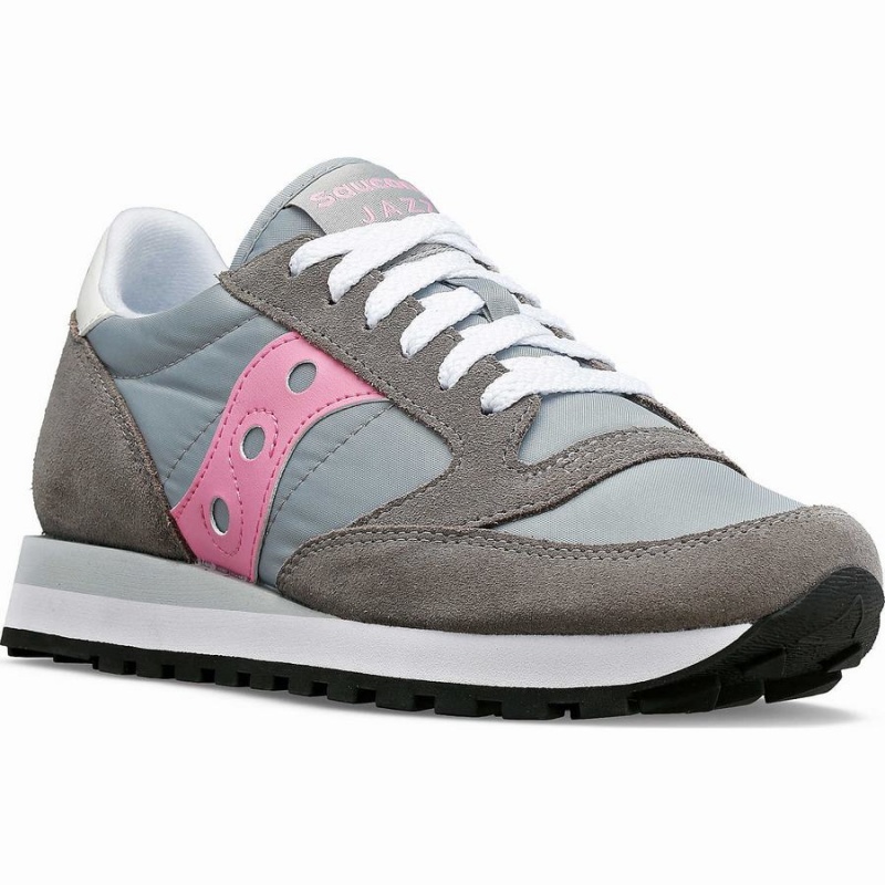 Grey / Pink Saucony Jazz Original Women's Sneakers | Malaysia S50327-N38