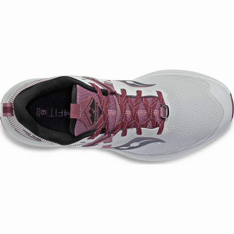 Grey / Purple Saucony Ride 15 TR Women's Trail Running Shoes | Malaysia S25891-S87