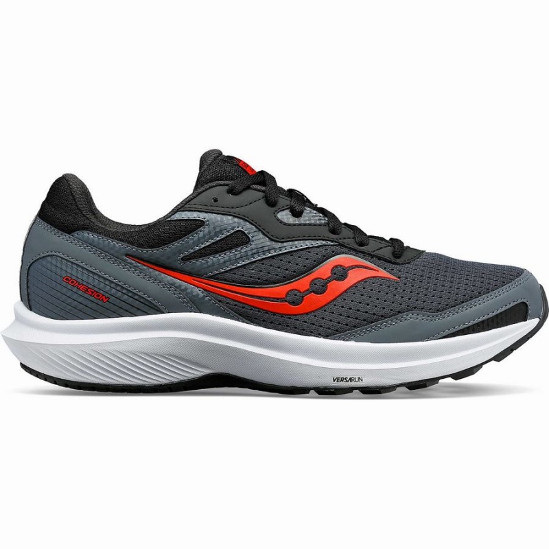 Grey / Red Blue Saucony Cohesion 16 Men\'s Running Shoes | Malaysia S20974-J78