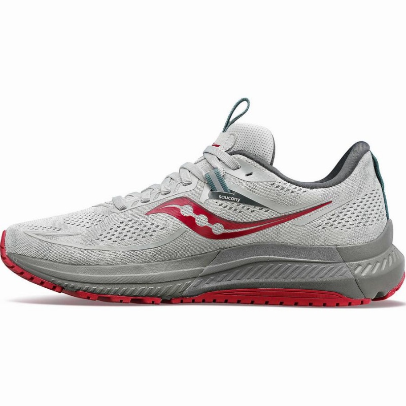 Grey / Red Saucony Omni 21 Women's Running Shoes | Malaysia S49173-B65