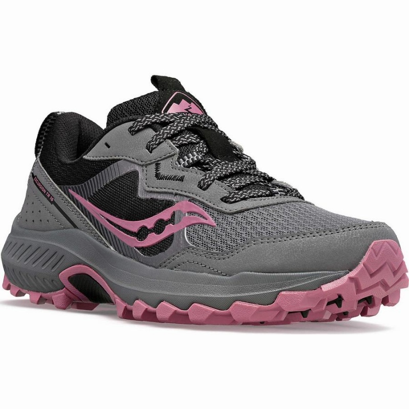 Grey / Rose Saucony Excursion TR16 Women's Trail Running Shoes | Malaysia S93816-M07