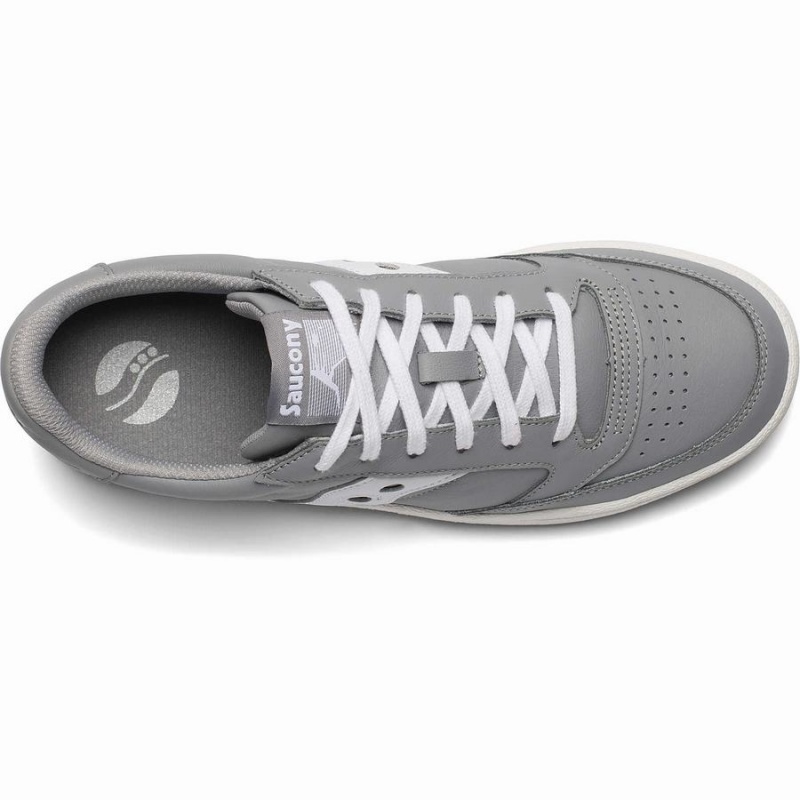 Grey / White Saucony Jazz Court Women's Sneakers | Malaysia S09352-L72