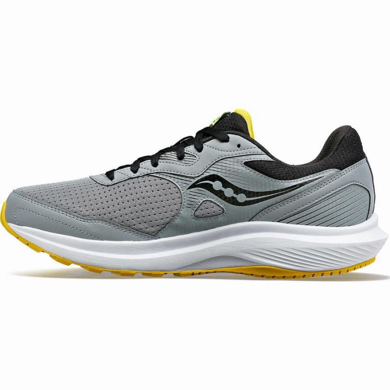 Grey / Yellow Saucony Cohesion 16 Men's Running Shoes | Malaysia S09164-K41