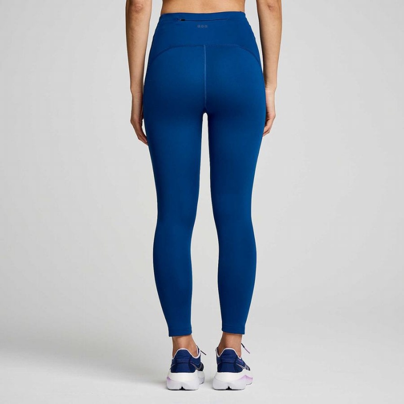 Indigo Saucony Fortify Crop Women's Tight | Malaysia S96170-U87