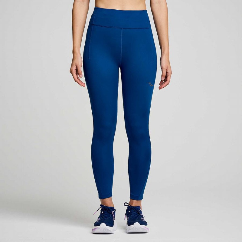 Indigo Saucony Fortify Crop Women\'s Tight | Malaysia S96170-U87