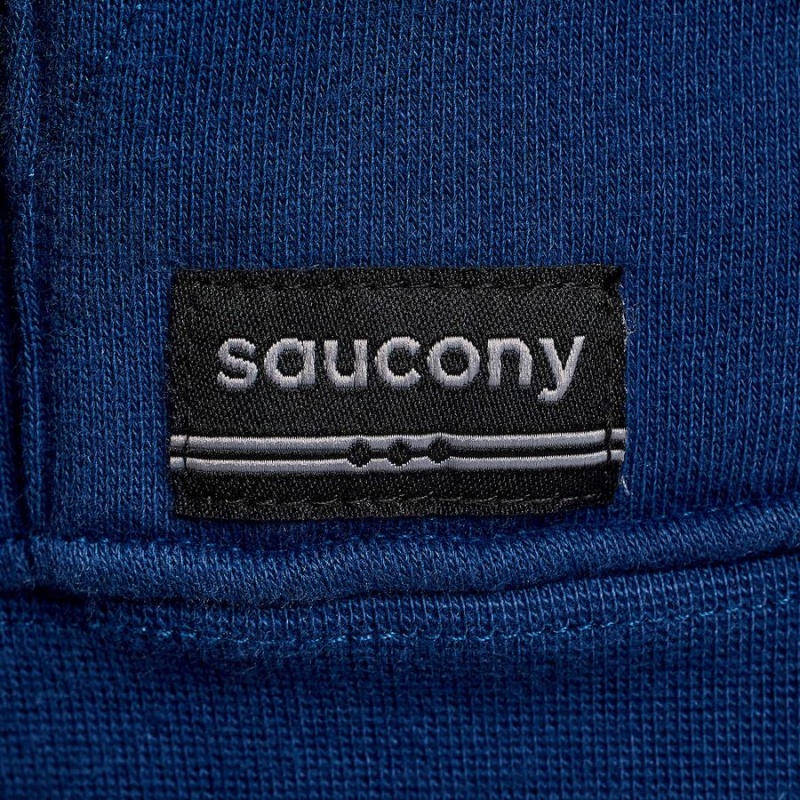 Indigo Saucony Recovery Hoody Men's Hoodie | Malaysia S35872-S54