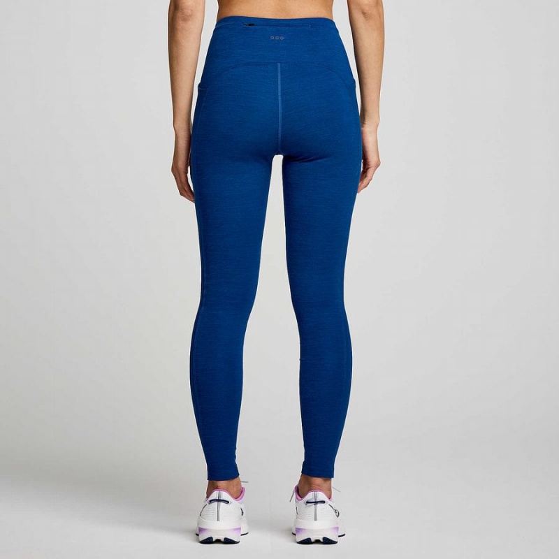 Indigo Saucony Solstice Women's Tight | Malaysia S97305-Q35