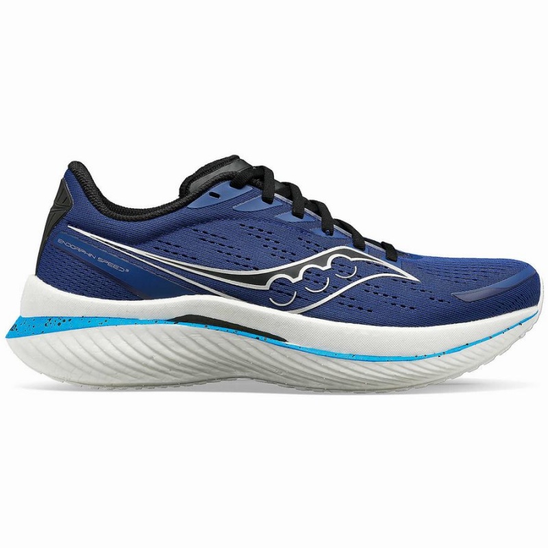 Indigo / Black Saucony Endorphin Speed 3 Men\'s Running Shoes | Malaysia S65987-T60